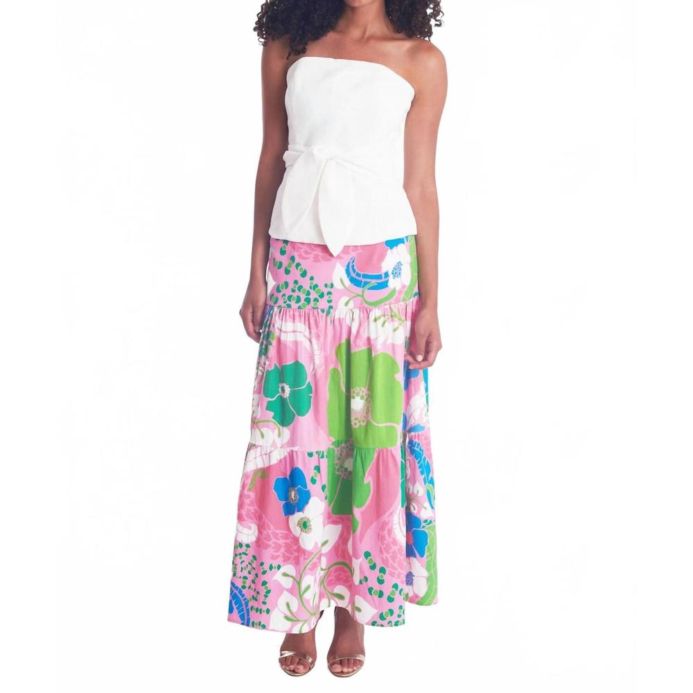Floral Pink Maxi Skirt